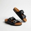 Sandalia unisex cuero Negro