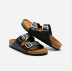Sandalia unisex cuero Negro