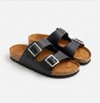 Sandalia unisex cuero Negro