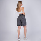 bermuda para mujer Tiro Alto Denim Premium