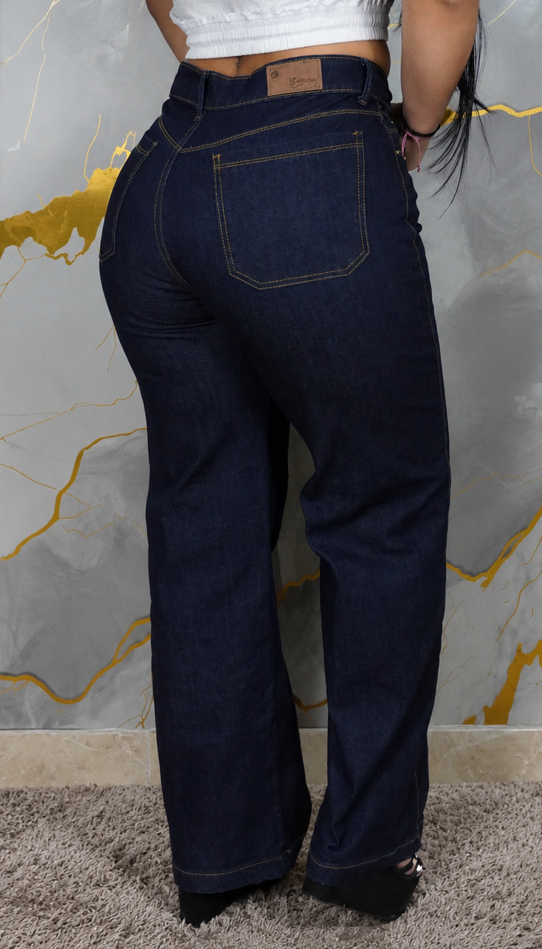 jean palazzo mujer tiro alto