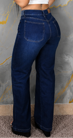 jean palazzo mujer tiro alto