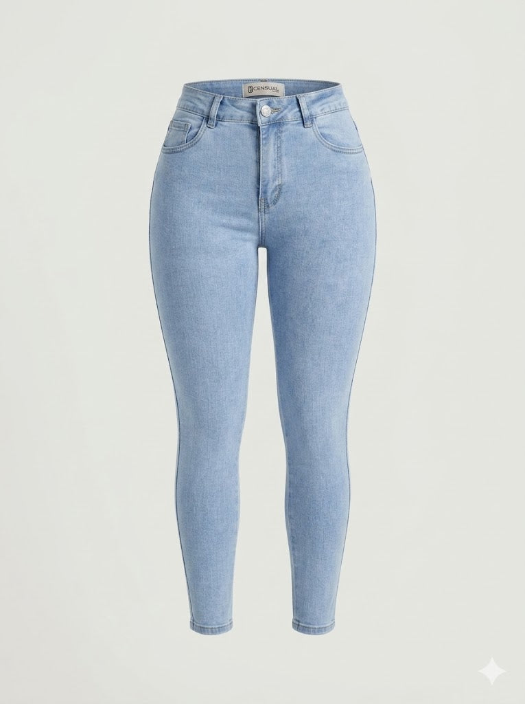 Jean Skinny para Mujer – Tiro Alto y Denim Stretch