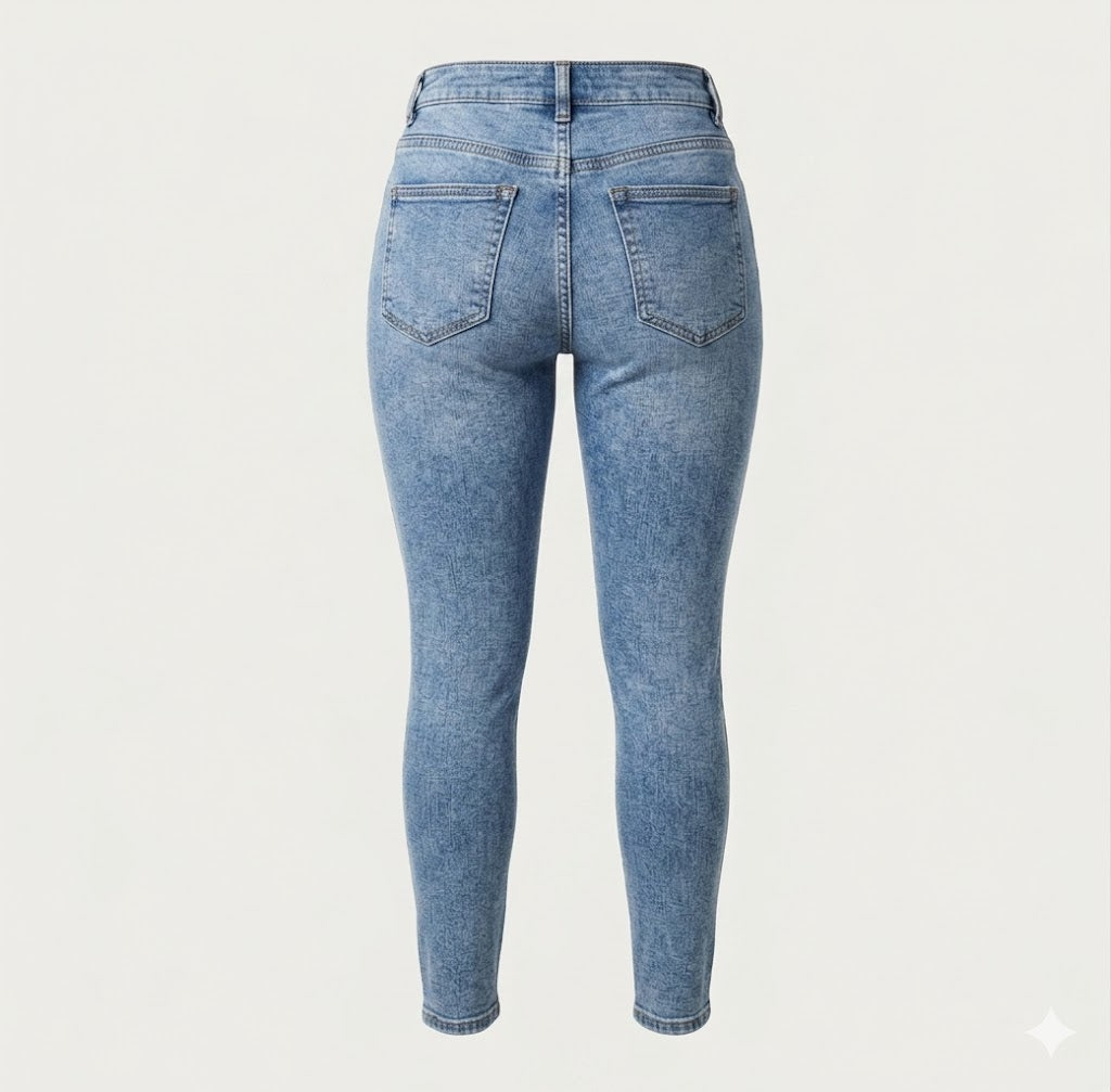 Jean Skinny para Mujer – Tiro Alto y Denim Stretch