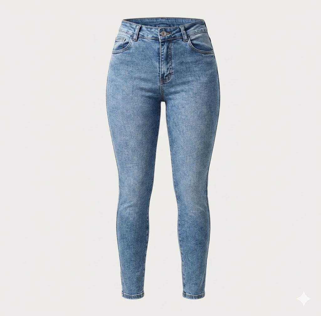 Jean Skinny para Mujer – Tiro Alto y Denim Stretch