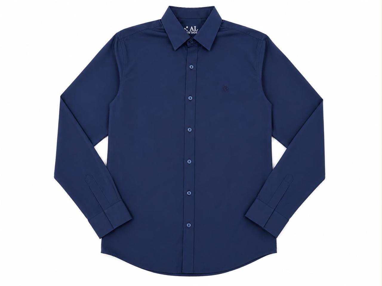 Camisa de seda para hombre - manga larga