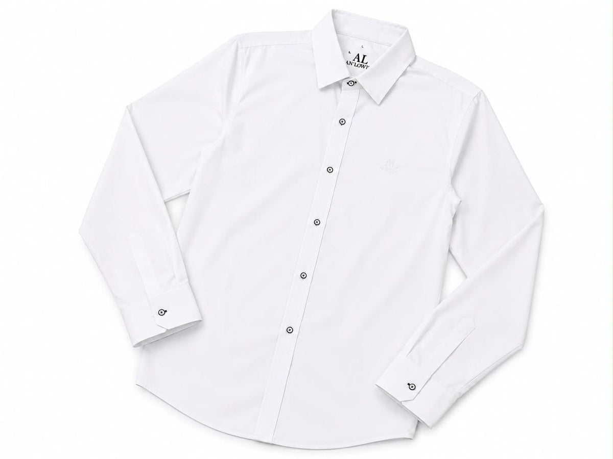Camisa de seda para hombre - manga larga