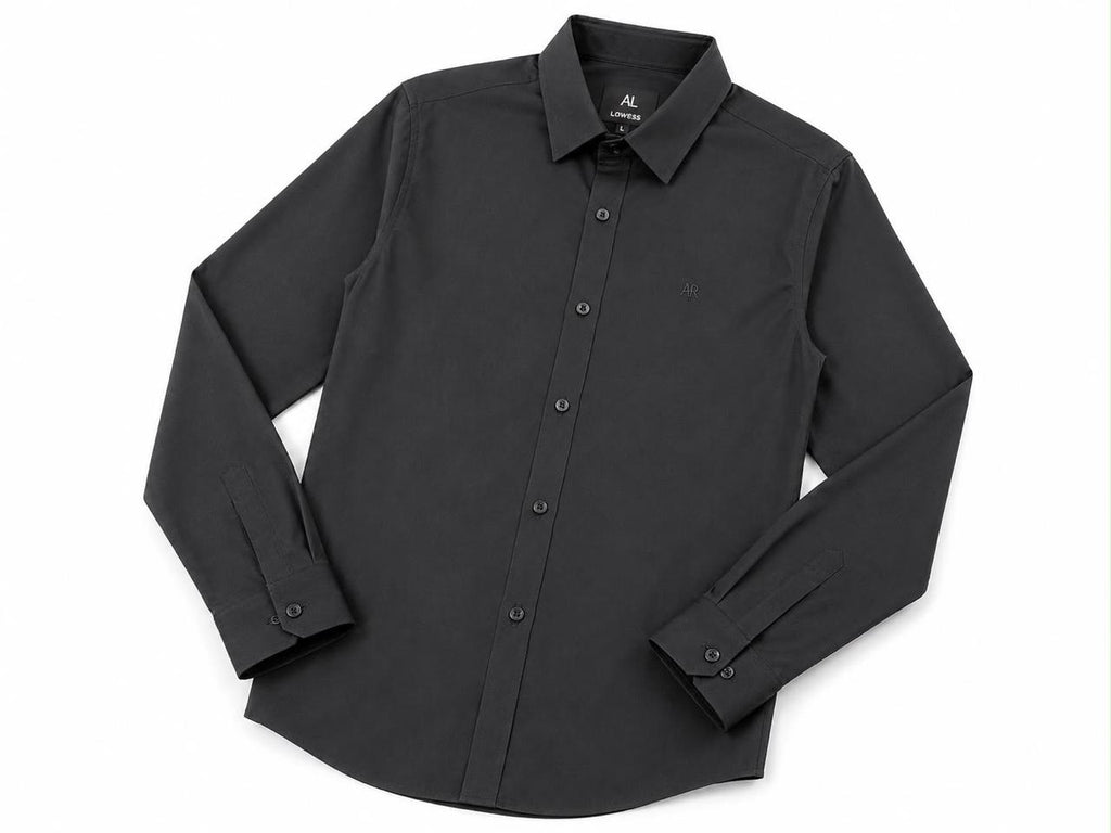 Camisa de seda para hombre - manga larga