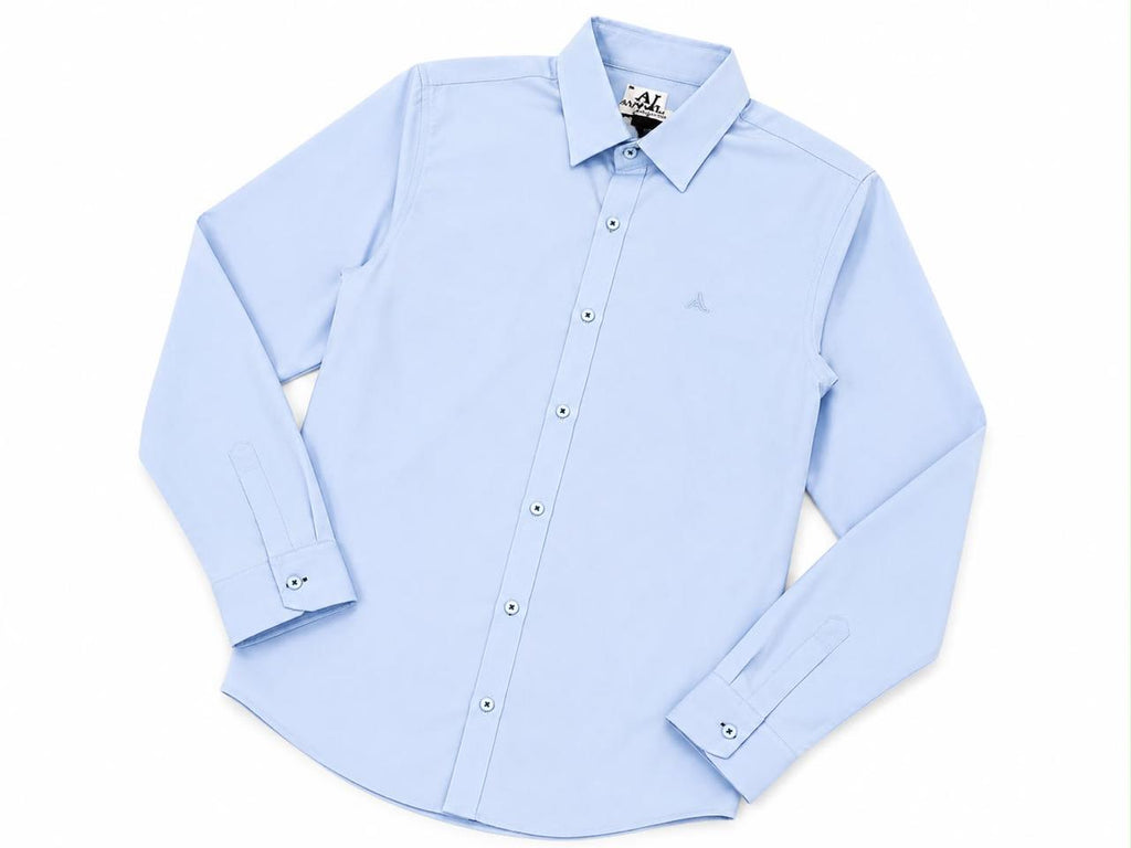 Camisa de seda para hombre - manga larga